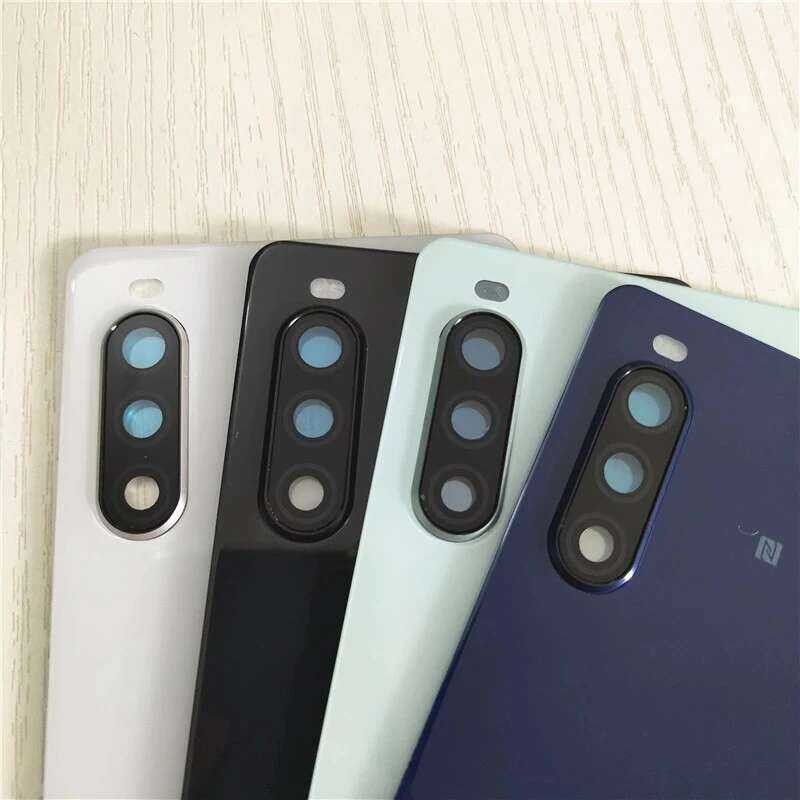 ❤️ สำหรับ Sony Xperia 10 II Xperia10ii Xq-Au51 Au52แบตเตอรี่ซ่อมประตูโทรศัพท์เปลี่ยนด้านหลัง +