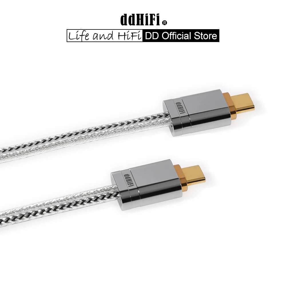 DD ddHiFi สายเคเบิลข้อมูล TC09S TypeC เป็น TypeC OTG ใหม่พร้อมโครงสร้างโล่คู่และการปรับปรุงคุณภาพเสี