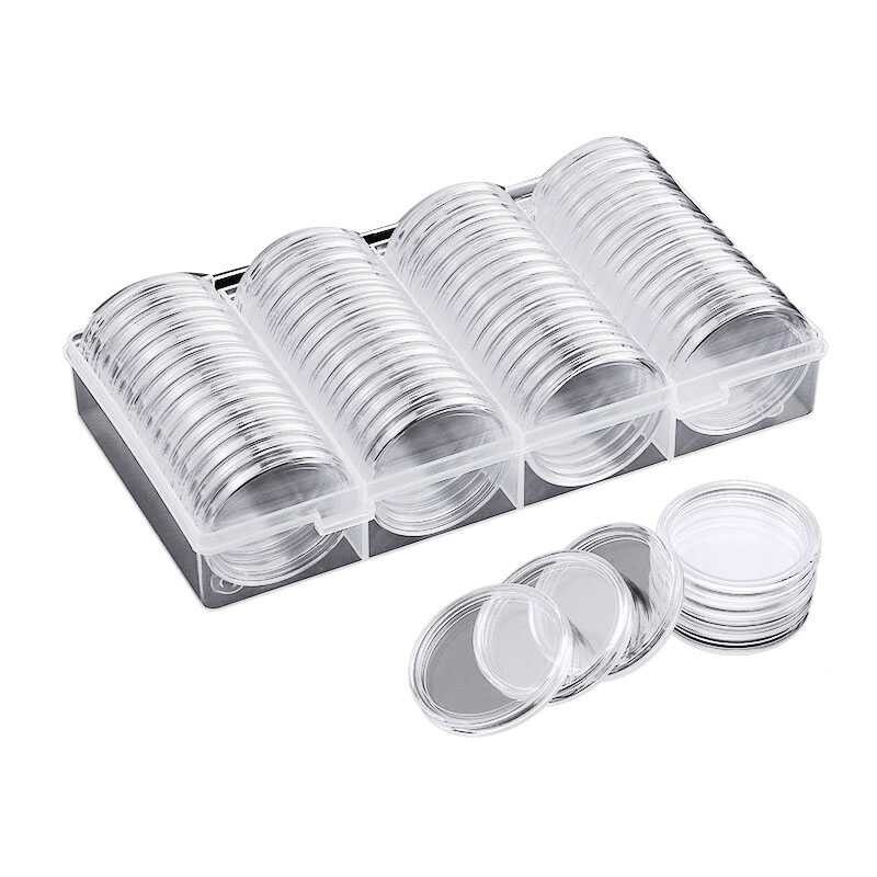 40 Mm Coin Capsules Coin Case Coin Holder Storage Container With Storage Organizer Box For Coin Co
