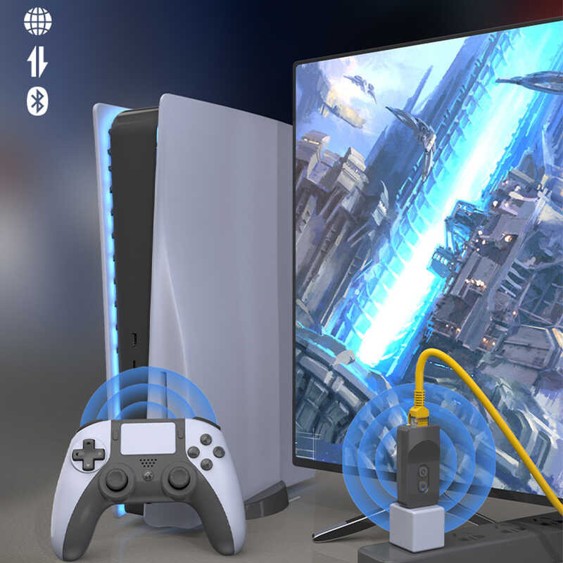 ♎ Ps5 Controller การควบคุมที่แม่นยำ Wifi Game Handle สำหรับ Playstation 5