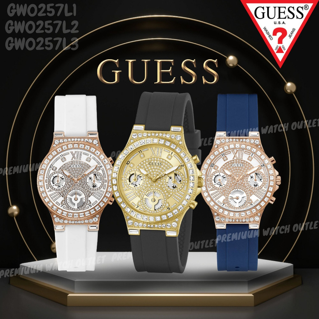 ♞OUTLET WATCH นาฬิกา Guess OWG352 นาฬิกาข้อมือผู้หญิง นาฬิกาผู้ชาย แบรนด์เนม  Brandname Guess Watch