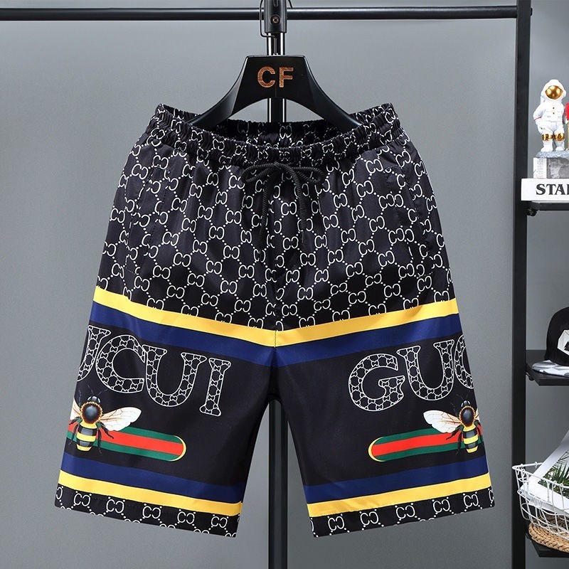 กางเกงขาสั ้ นลําลองทรงหลวมเหมาะสําหรับเดินชายหาด Street Style, Men 's 2024 Fashion Shorts