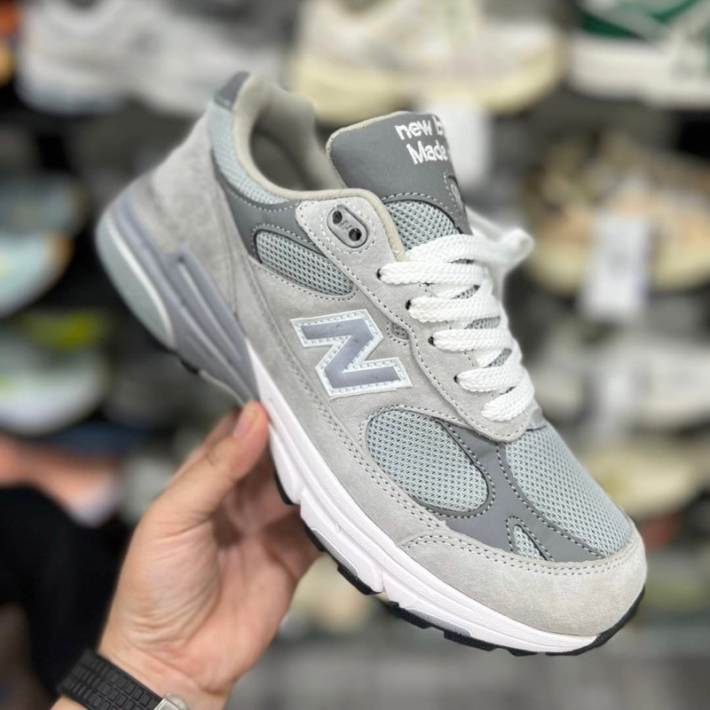 มีกล ่ อง รองเท ้ าผ ้ าใบ New Balance 993 Made in USA New Balance 993