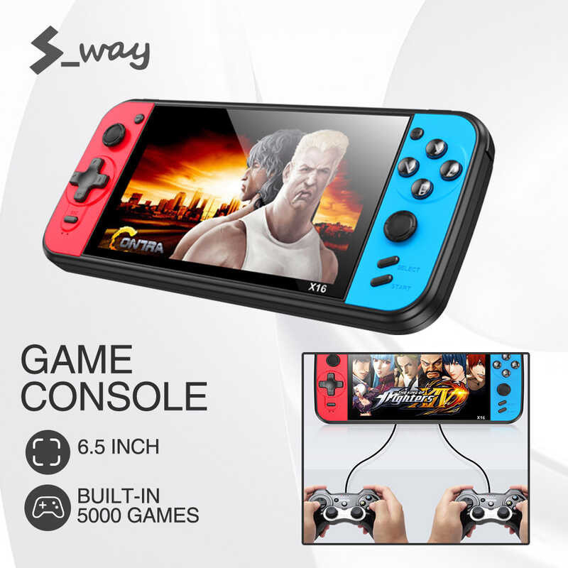 PlayStation S-way 6.5-Inch Player Nostalgic Classic Dual-Shake Game Console 8G Built-in 5000 Games  