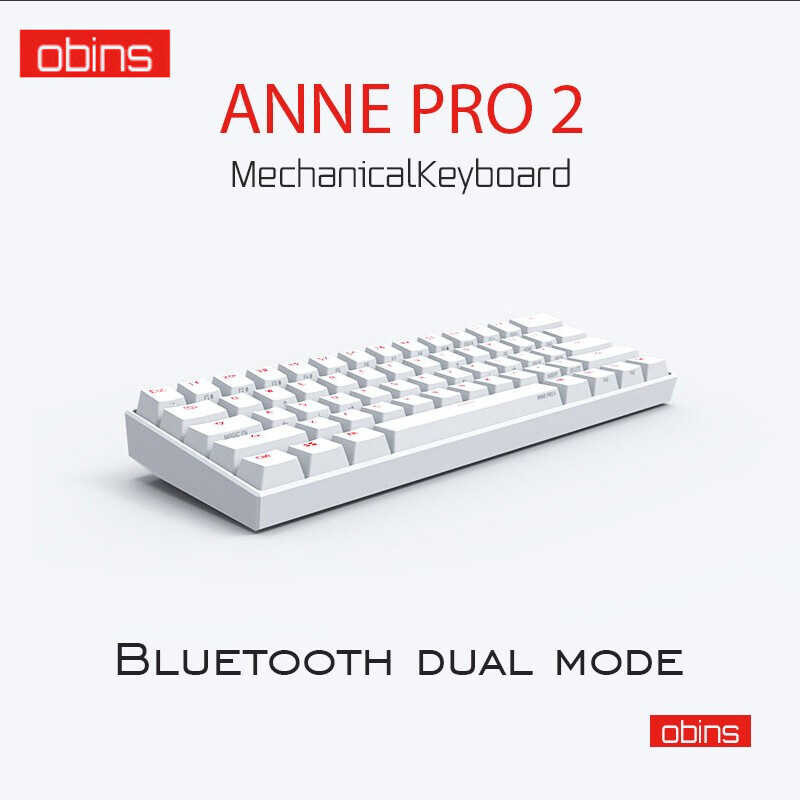 Anne Pro2 Mini 60% Mechanical Keyboard ไร้สาย Bluetooth Gateron Switch สำหรับ Gaming และทำงาน