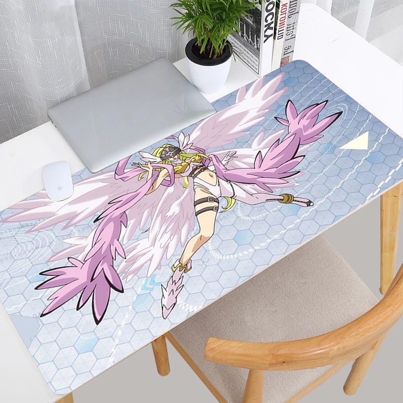 Anime Digimon MousePad MousePad สําหรับแล็ปท็อปโน้ตบุ๊ค Gamer Pad ยางกันลื่น Mousepads Placemat อะนิเมะญี่ปุ่นเมาส์ Pad