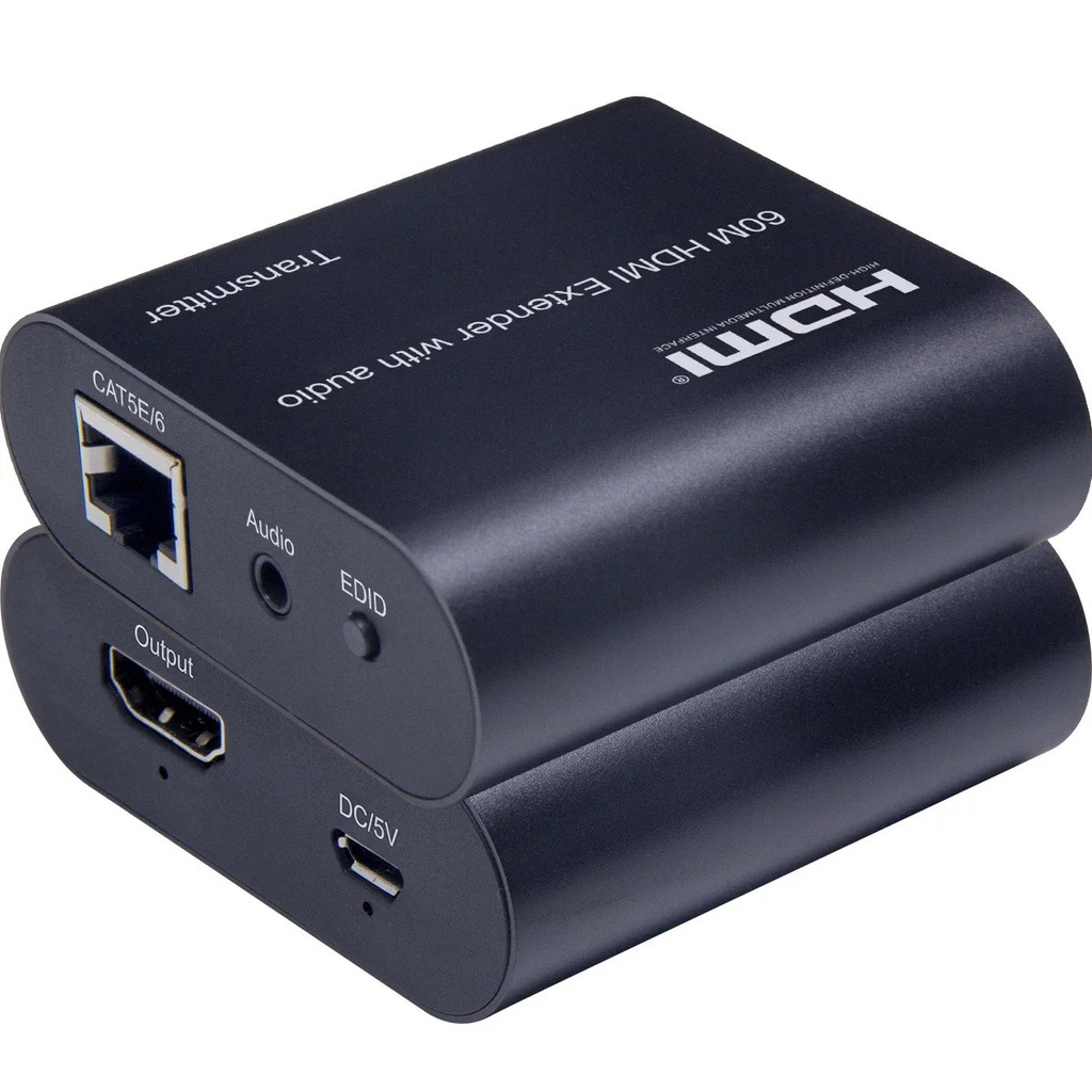 4K 120m HDMI Extender Vs 1080p 60m HDMI Extender Audio Video Converter โดย Rj45 Cat5e Cat6 Ethernet 