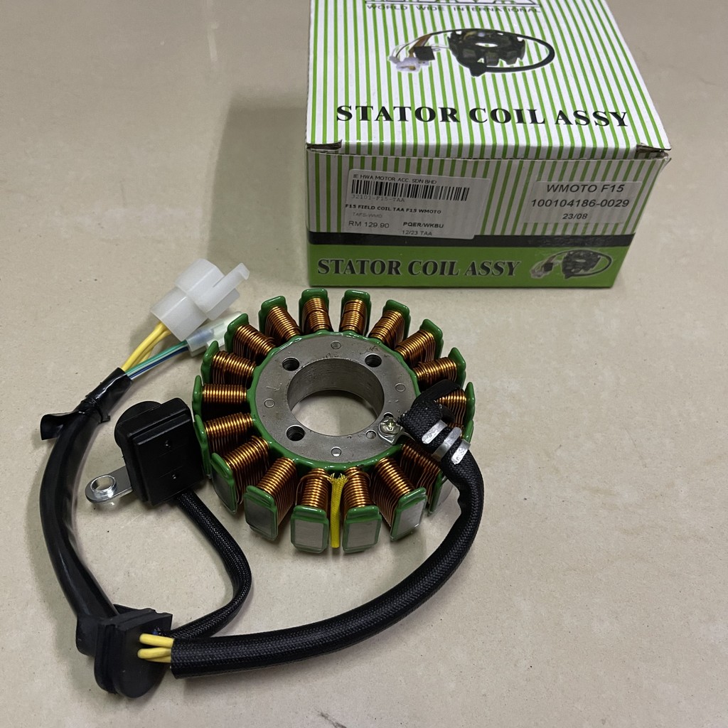 WMOTO W มอเตอร์ F15 F15I F-15I F 15L FUEL COIL ASSY TAA TAIWAN FIELD COIL STATOR STARTER KOIL MAGNET