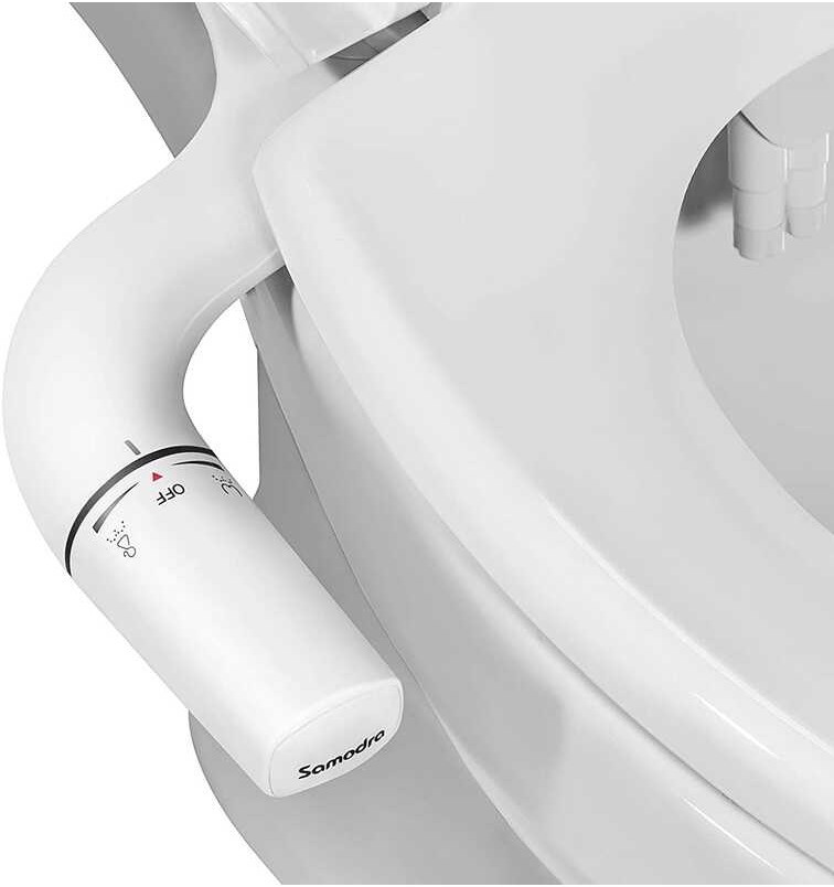 LY Ultra-Slim SAMODRA Bidet Minimalist Bidet For Toilet With Non-Electric Dual Nozzle(Frontal & Rea