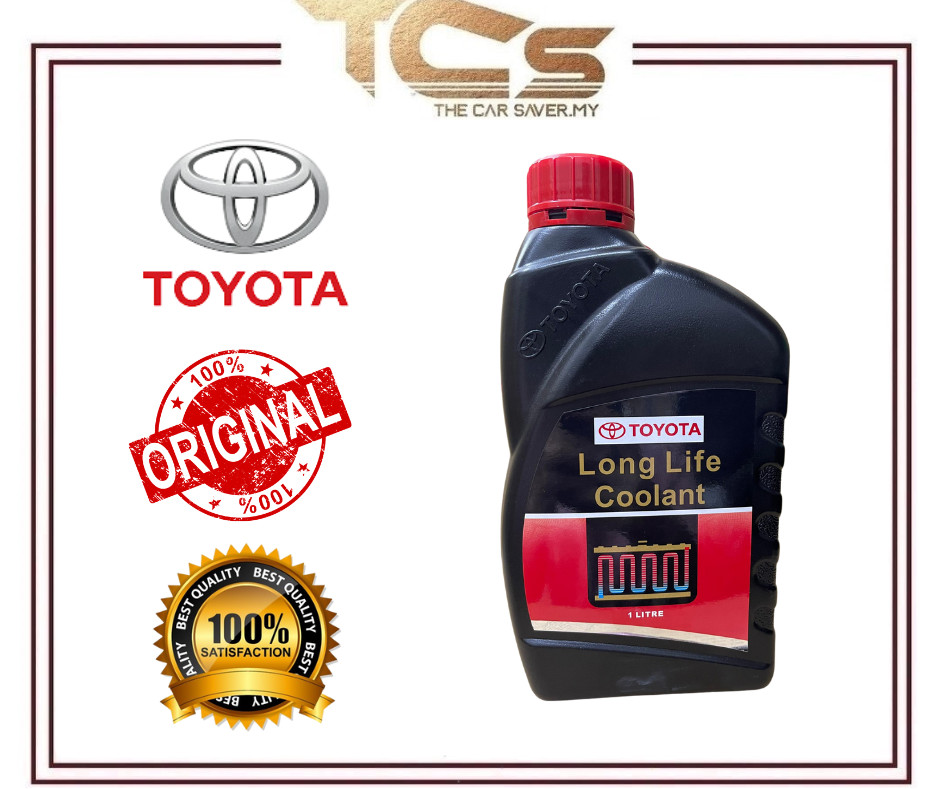 TOYOTA LONG LIFE COOLANT RED 1L PREMIXED TO USE RADIATOR COOLANT CECAIR PENYEJUK RADIATOR