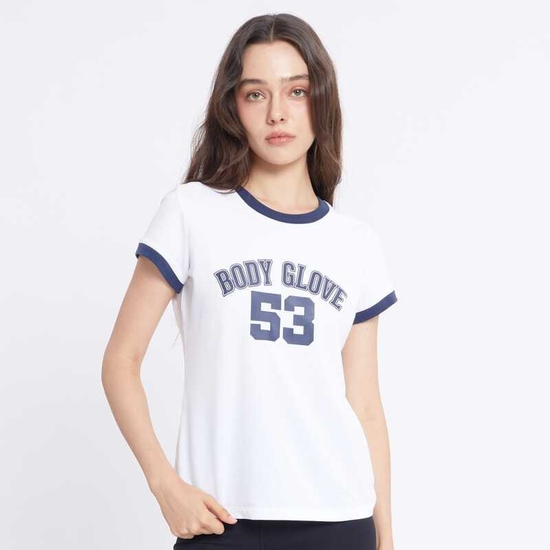 ❤ BODY GLOVE Women's SC University T-Shirt 2024 เสื้อยืดแขนสั้น ลาย 53