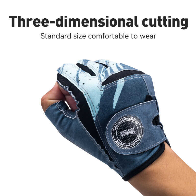 Kingdom Summer Sun Protection Half Finger Fishing Gloves Outdoor Sports Protection Tools Cycling Bi