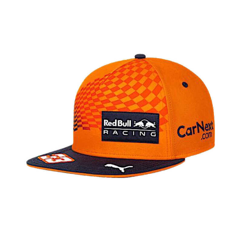 ➧ Max Verstappen Red Bull Hip Hop Racing Baseball Cap Flat Brim Hat Sun Hat#A15tx07 #A15tx07
