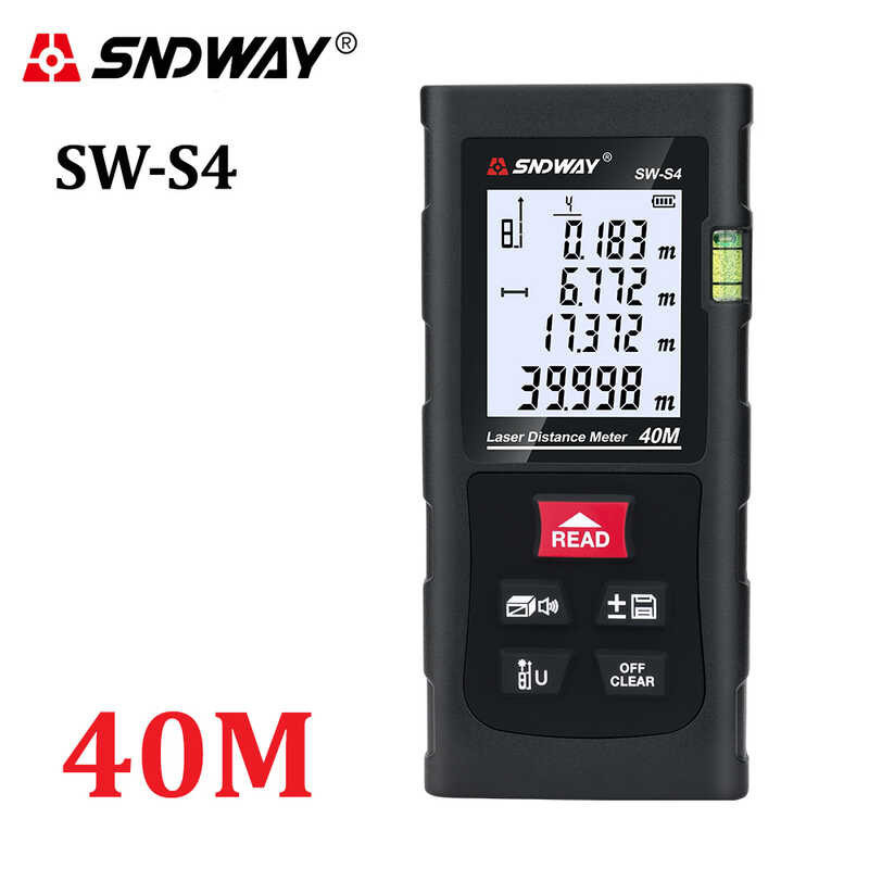 เลเซอร์ Rangefinder SNDWAY Trena เลเซอร์วัดระยะทาง Finder ไม้บรรทั วัดระยะทาง