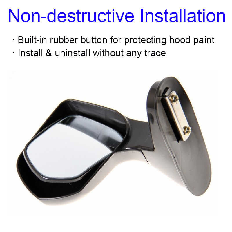 ❤ [มุมกว้างจริง] EASYAND 1 ชิ้น กระจกมองหลังกระโปรงรถ กระ