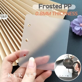 KEKAL Muti-ขนาดป้องกัน Divider สําหรับแขนB5/A5/A6/A7/A8 หลวมใบโปร่งใส Frosted PP ป้องกันพลาสติกแยกสําหรับ binder