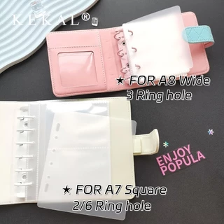 KEKAL Muti-ขนาดป้องกัน Divider สําหรับแขนB5/A5/A6/A7/A8 หลวมใบโปร่งใส Frosted PP ป้องกันพลาสติกแยกสําหรับ binder