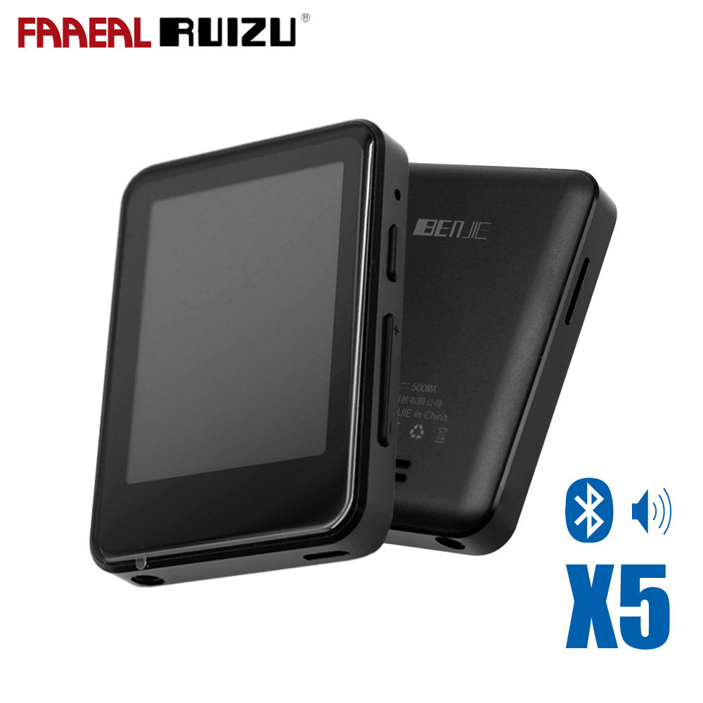 Faaeal BENJIE X5 เครื ่ องเล ่ นเพลงบลูทูธหน ้ าจอสัมผัส MP3 พร ้ อมลําโพงวิทยุ FM บันทึกวิดีโอ Ebo
