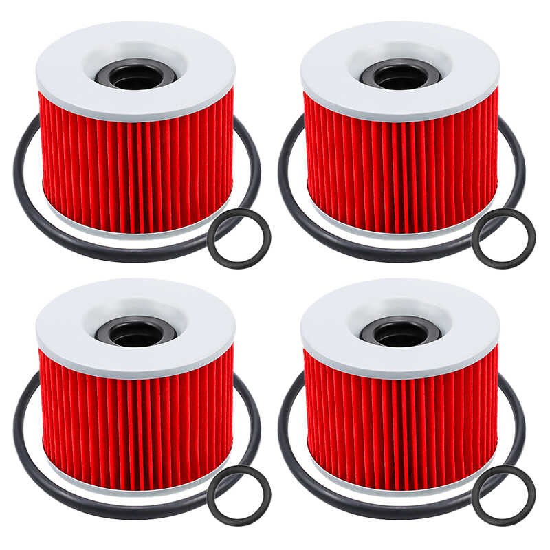 ❥ 1/2/4 Pcs รถจักรยานยนต์กรองน้ำมันสำหรับ Kawasaki Kz400 Kz440 Kz