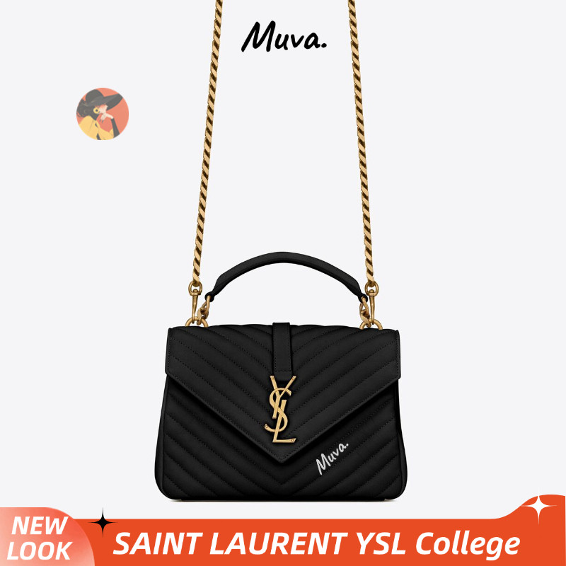 YSL แซงต์ โลรองต์Yves Saint Laurent MONOGRAM สุภาพสตรี/กระเป๋าสะพายไหล่/กระเป๋าสะพายข้าง/กระเป๋าสะพ