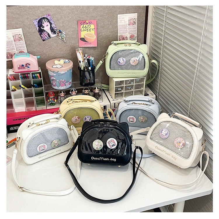 สไตล์วิทยาลัย JK สาวชุดเครื่องแบบญี่ปุ่น Ins ดูสูงสาวนุ่มพวงมาลัยกระเป๋า crossbody กระเป๋า Mobile B