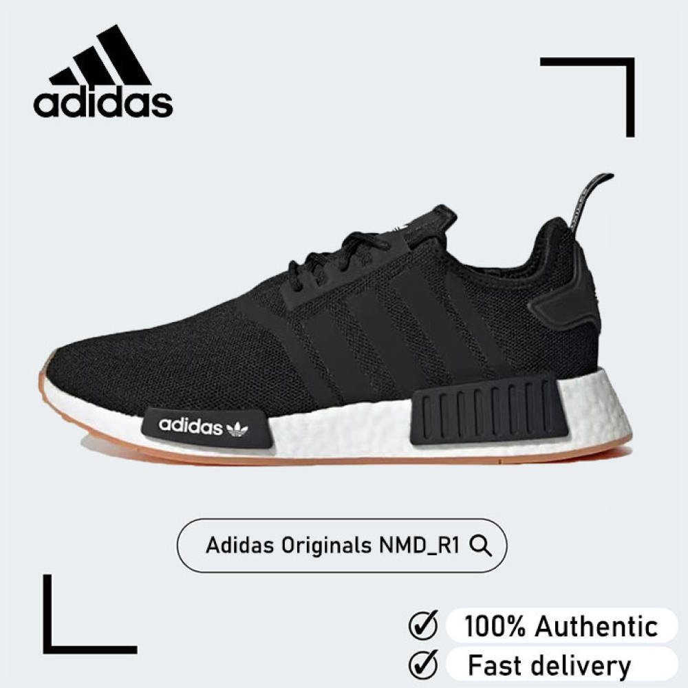 [ในตอนแรก100%] Adidas NMD_R1 Primeblue Sneakers Unisex Black GZ9257