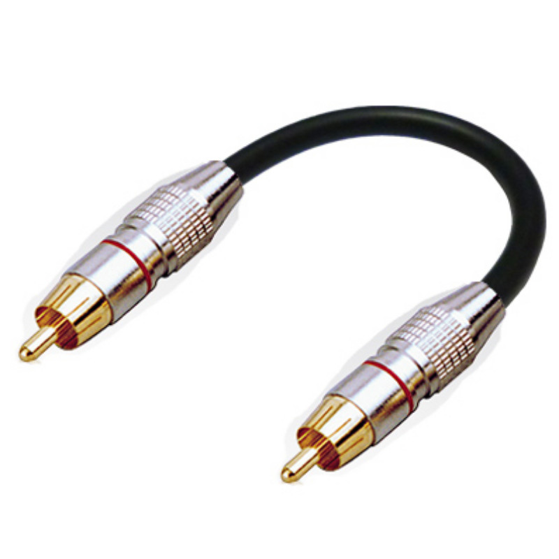 ที ่ กําหนดเอง Ultra-short U-รูป 75Ω Coaxial Audio Cable , Audio Cable , Power Amplifier SPDIF Cable , Digital RCA Lotus Cable