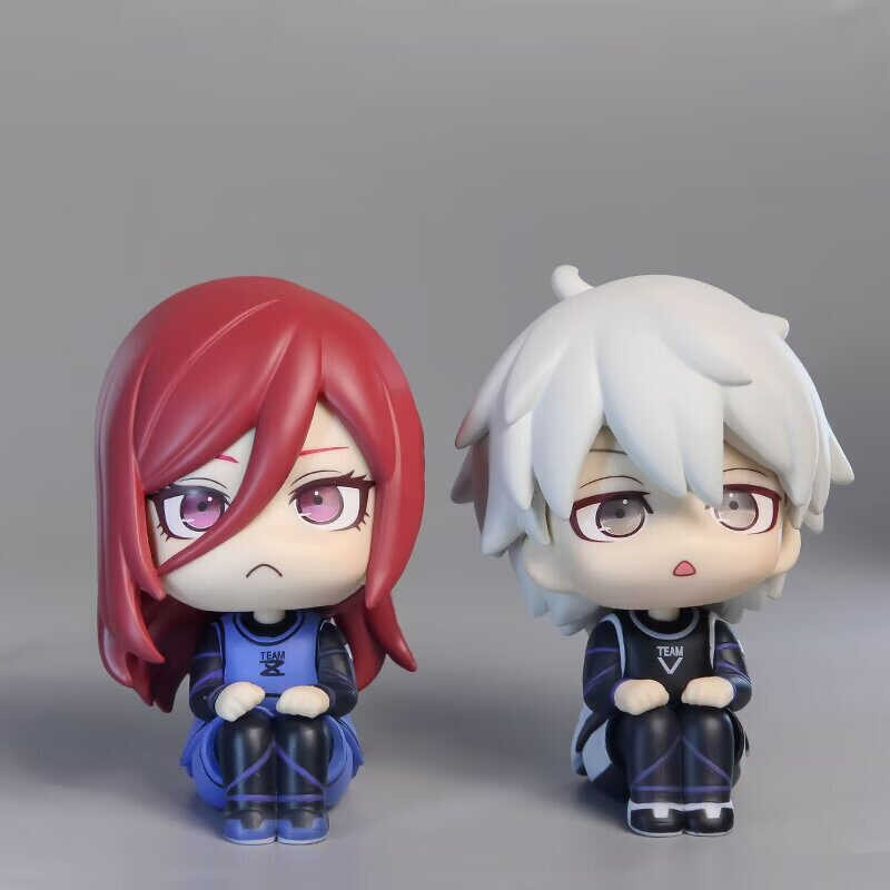 In Stock 10Cm BLUE LOCK Isagi Yoichi Bachira Meguru Look Up Anime Figurine Action Figure Toys Doll