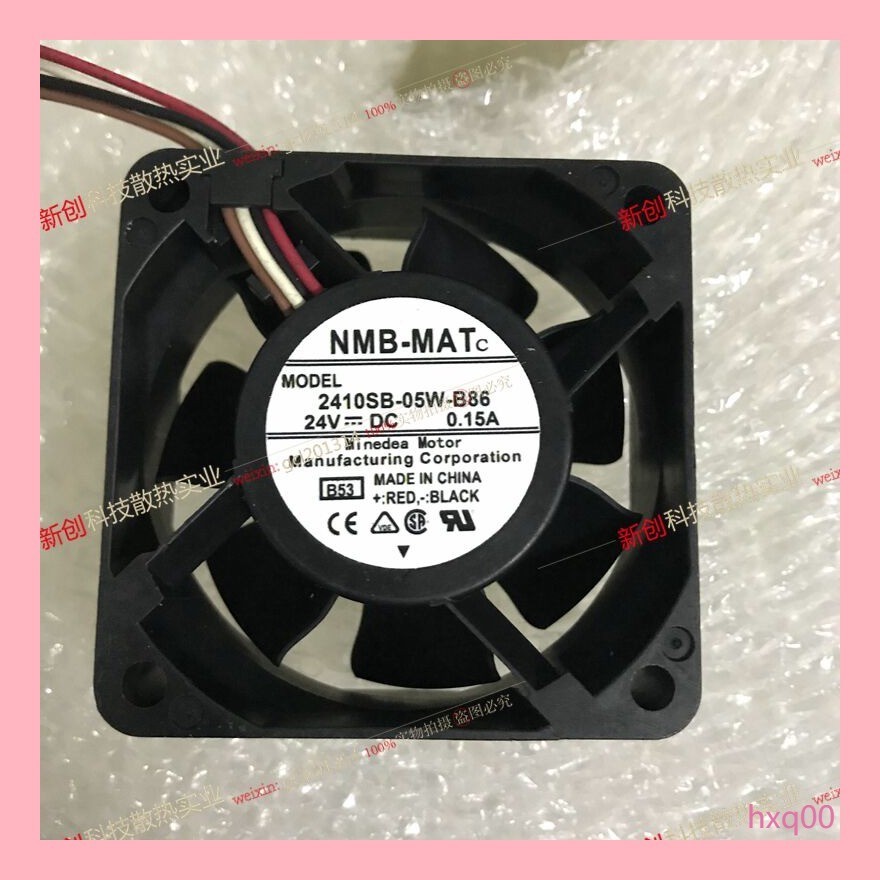 Mebea NMB 2410SB-05W-B86 24V 0.15A 6025 6CM พัดลมอินเวอร์เตอร์ 4 สาย