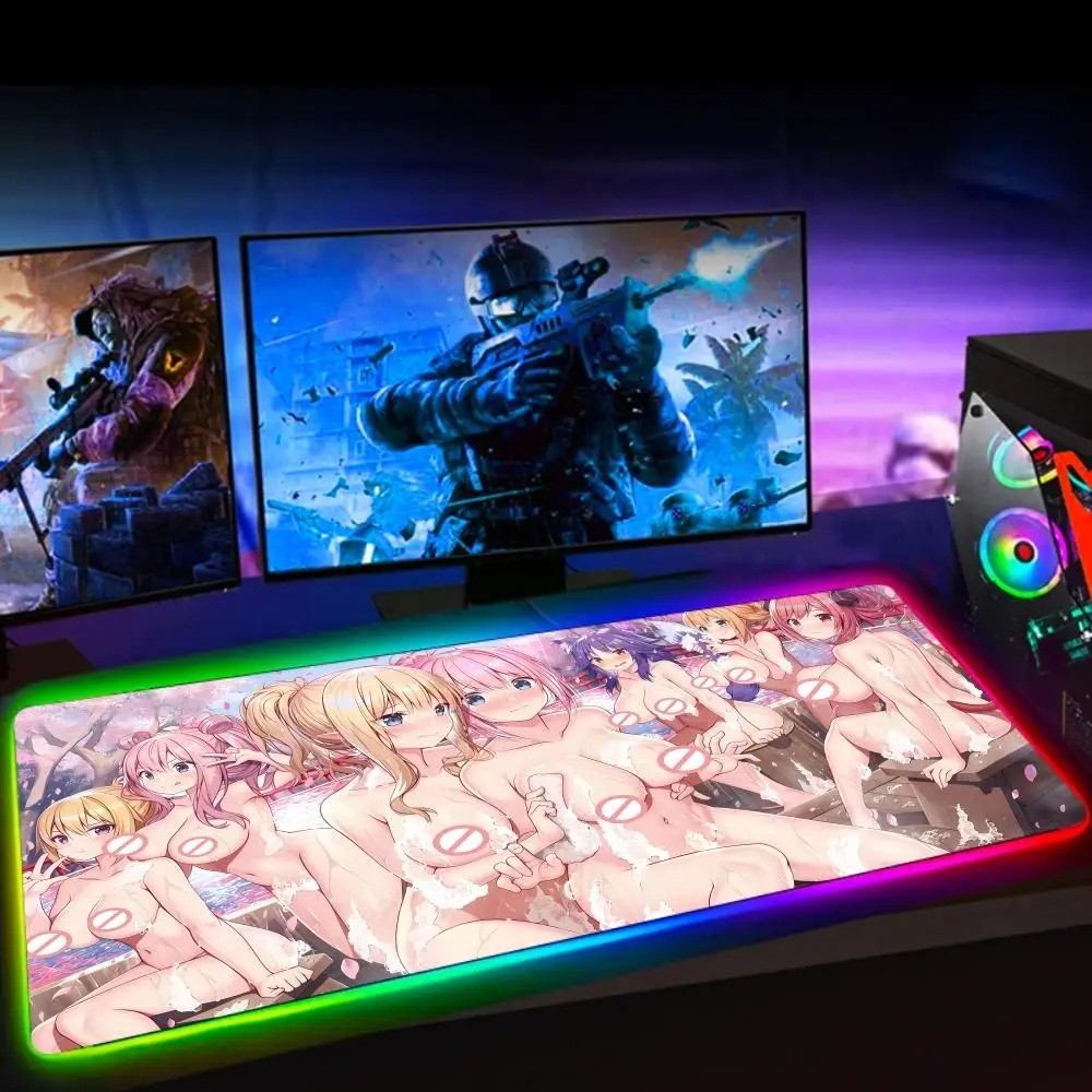 Xxl อะนิเมะ Rgb Playmat Naked สาวพรมอุปกรณ์เสริม Nude Mice Pad hentai ตูดใหญ่ Sex ขนาดใหญ่ Mousepad 