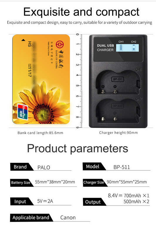 1-4ชิ้น2650mah (จุดสินค้า) Bp-511 30D BP 511 Canon Bp-511 Bp-511A Bp511 Bp-511A D60ses A Bp A