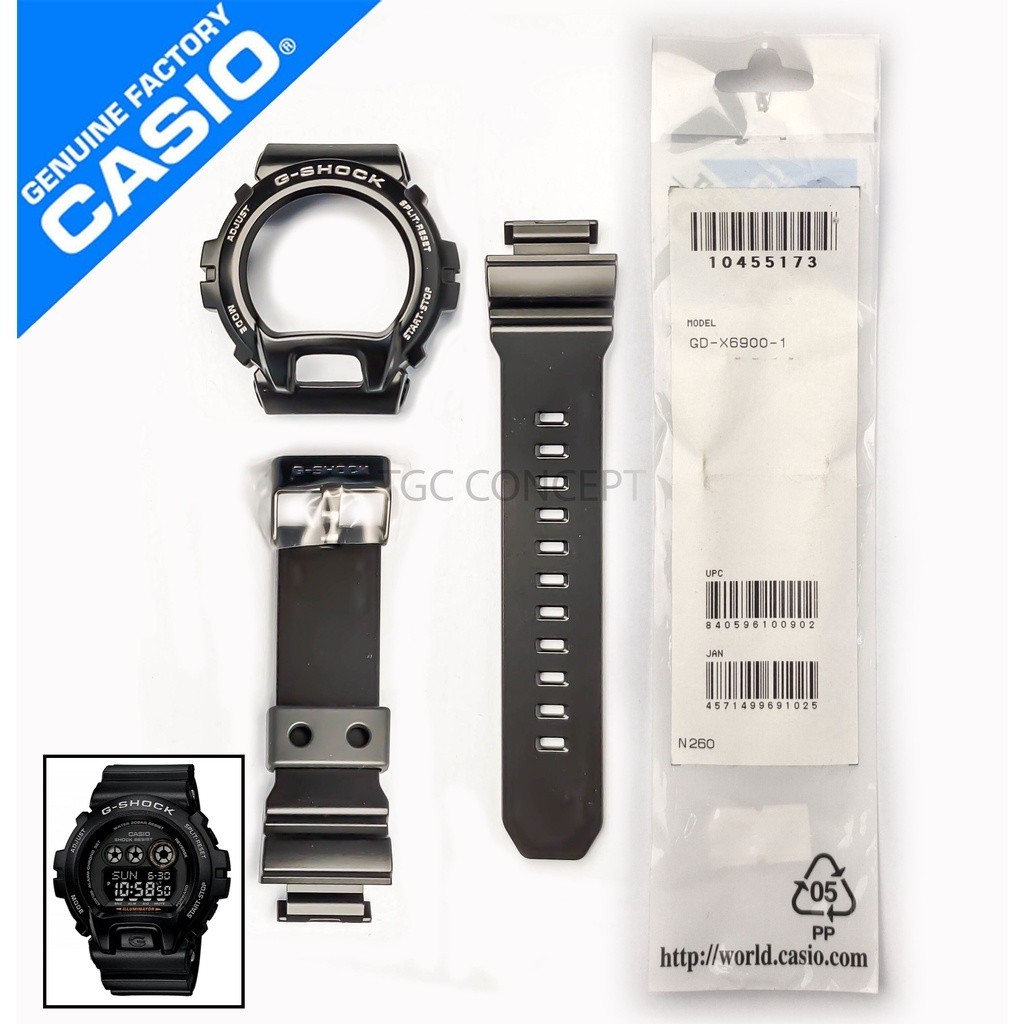 ชิ ้ นส ่ วนเปลี ่ ยน BAND & BEZEL สําหรับนาฬิกา G-SHOCK GD-X6900-1 GDX6900-1 GD-X6900