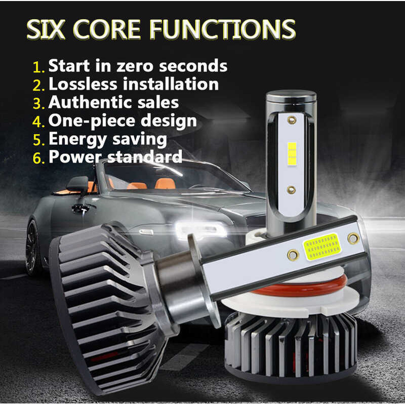 ❤ AOTOINK ไฟตัดหมอกรถยนต์,ไฟ 14000Lm H4 H7 H1 H8 H9 H11 K 4300K 5000K 6500K 8000