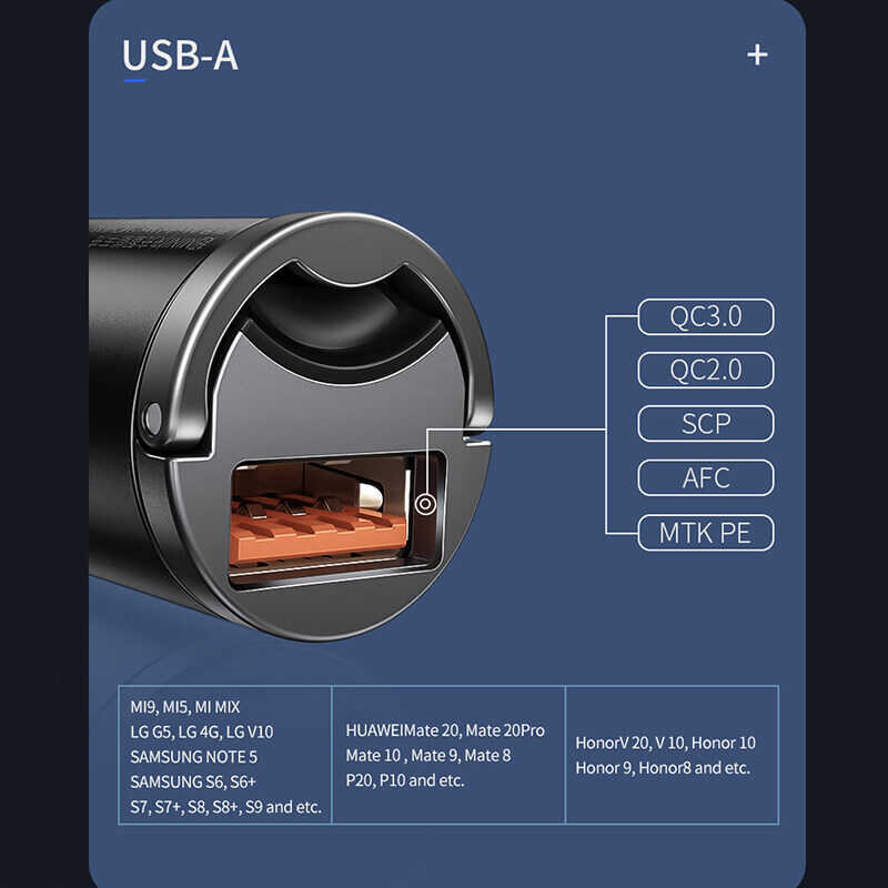 ❤ Baseus Car 30W Qc4.0 PPS Fast Charging For Iphone Xiaomi Samsung Auto Charger Adapter Accessori