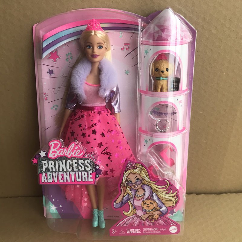 Barbie's Shining Princess and Pet Dog Care Combination GML76 Girls Take Care of Family Toys