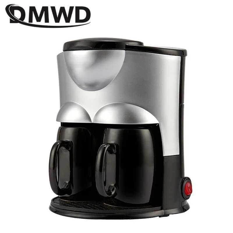 1/2 Household DMWD Drip Automatic American Coffee hine Mini Teapot Portable cafe Maker With Cup O