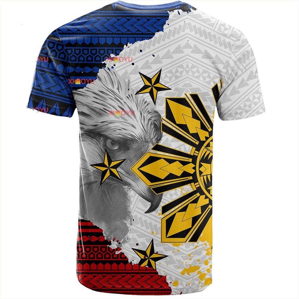 ฟิลิปปินส์เสื้อยืด Eagles Filipino Sun Flag Grunge Style