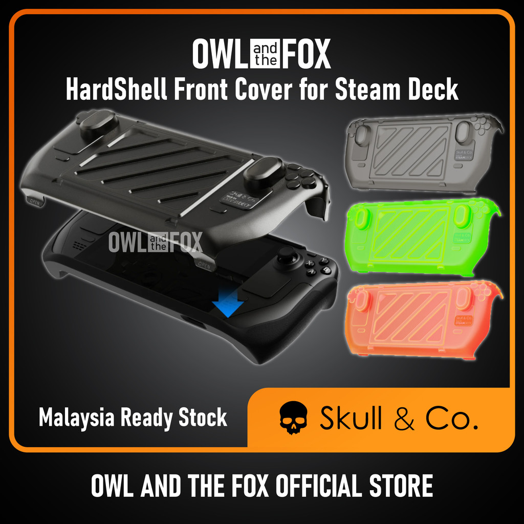 Skull & Co Steam Deck OLED Hard Shell Front Cover (เข้ากันได้กับ Steam Deck GripCase เท่านั้น)