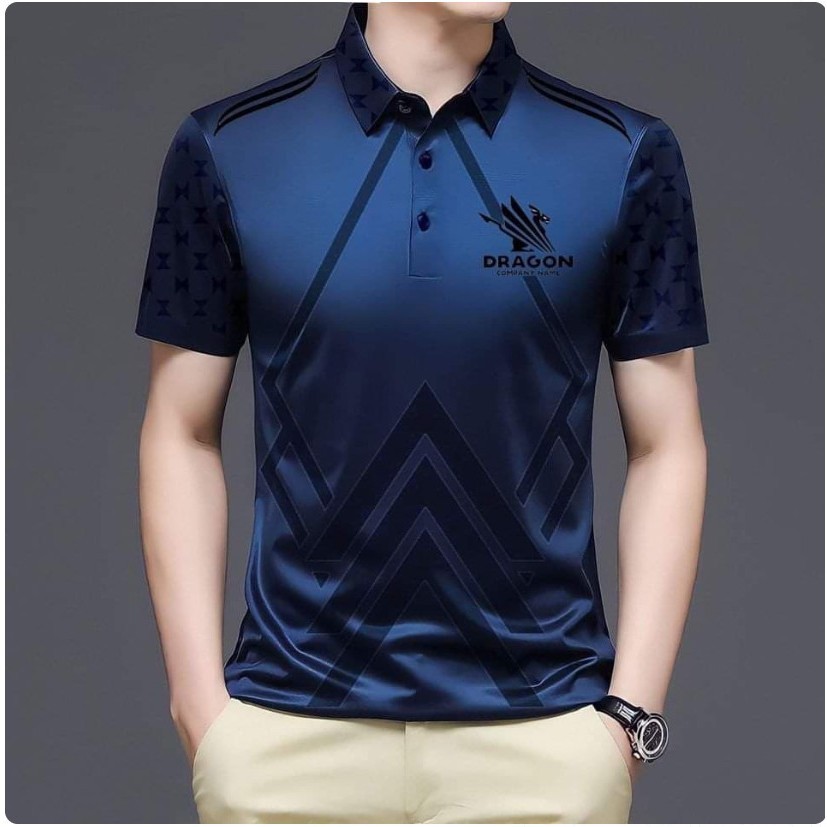 เสื้อโปโลแขนสั้น หรูหรา แฟชั่นสําหรับผู้ชาย