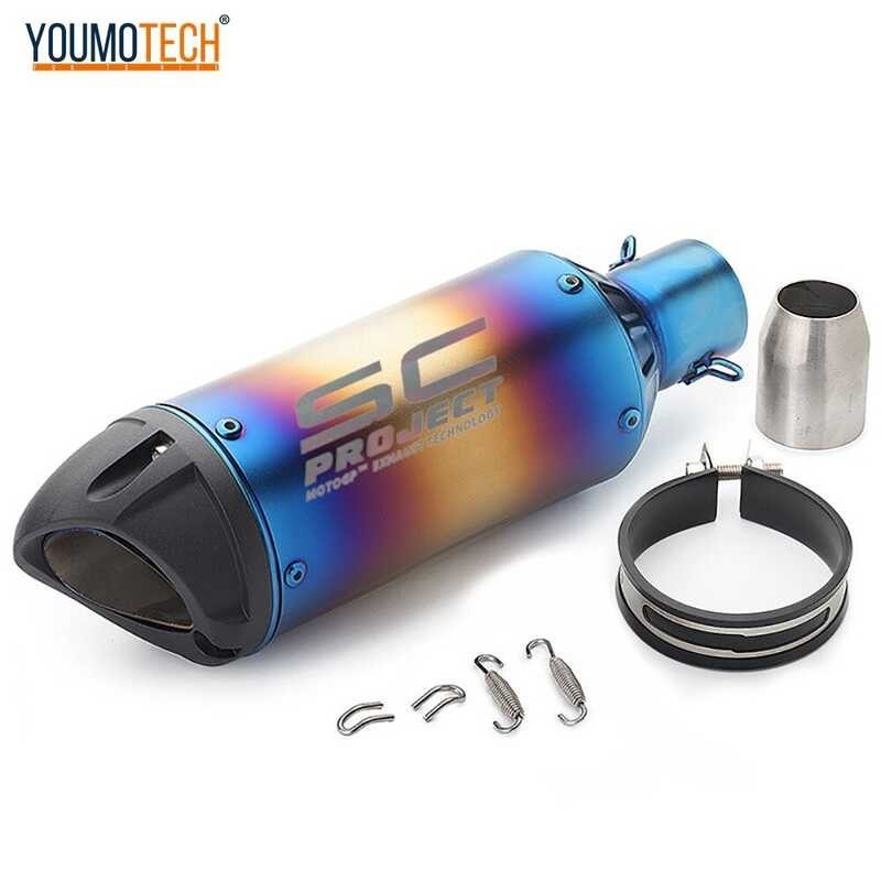 ❤ 51Mm/2Inches Universal Motorcycle Muffler Pipe Escape Dirt Bike Scooter Exhaust End PIPE Moto T