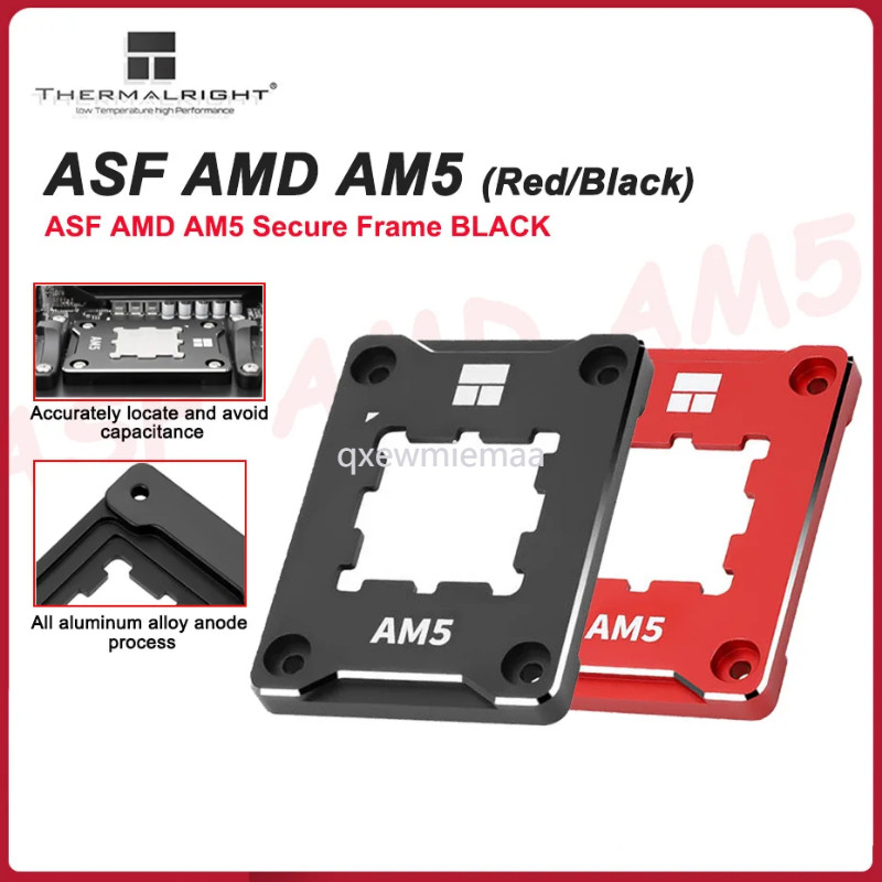 Thermalright ASF AMD AM5 Secure Frame สีดำ/สีแดงคอมพิวเตอร์ CPU Bending Corrector Frame AM5 Anti Be