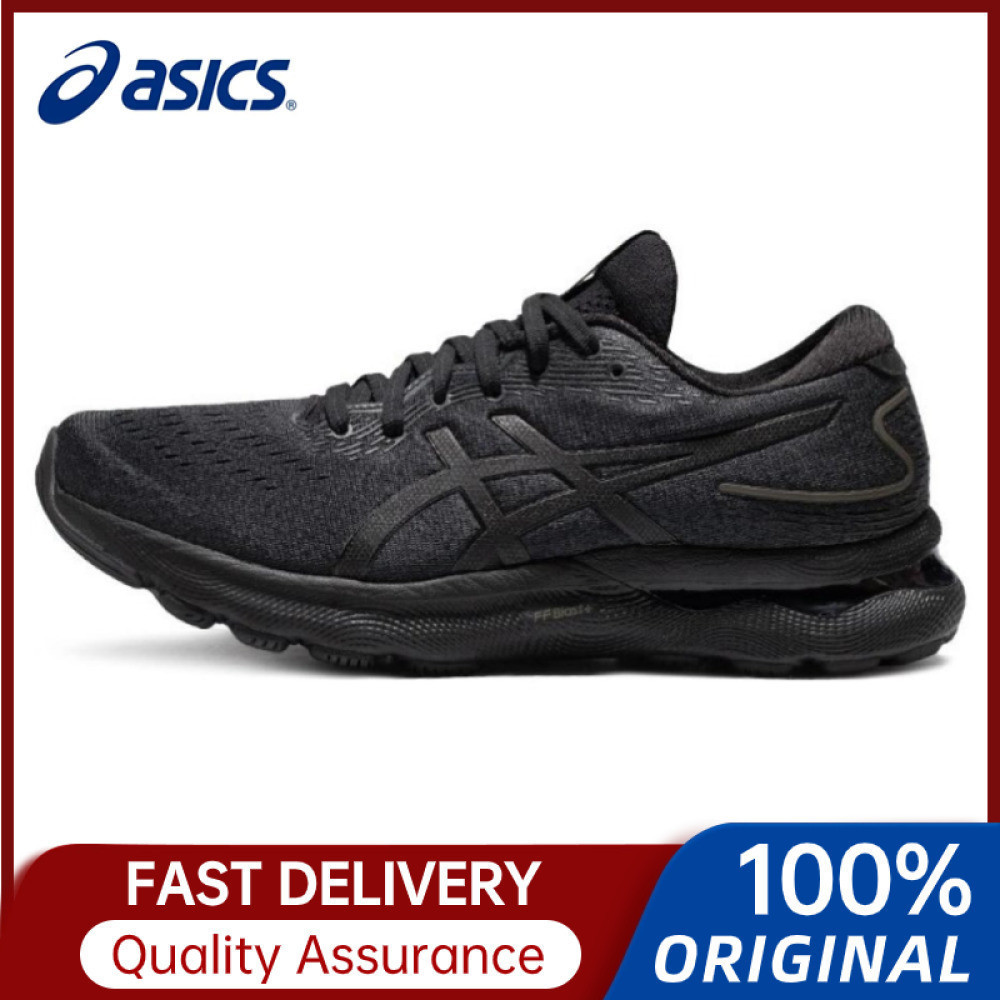 ♞,♘,♙【100% Genuine】Asics Gel-Nimbus 24 Marathon Running Shoes Men's Shoes Black 1011B361-002