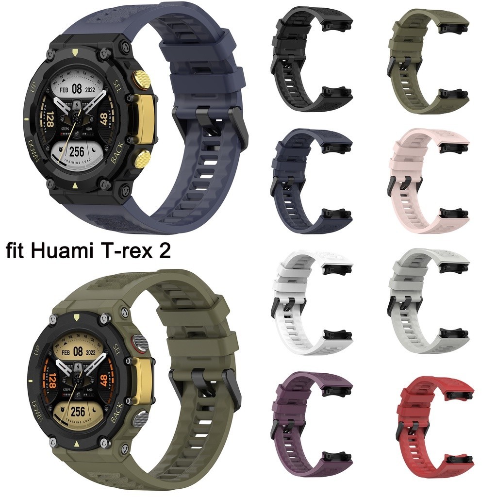 T-Rex 2 สายนาฬิกาข้อมือซิลิโคน แบบเปลี่ยน สําหรับ Huami Amazfit T-Rex 2
