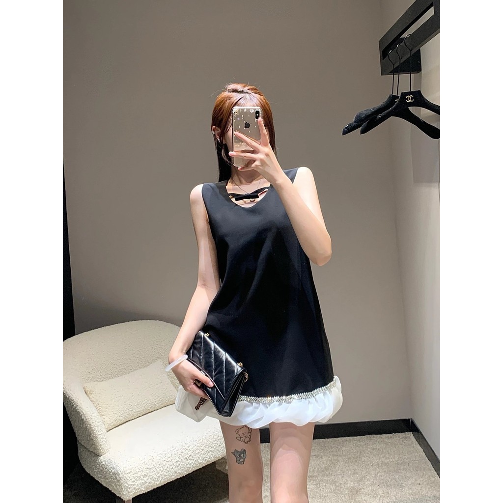 Miumi * ชุดเดรสเจ ้ าหญิงใหม ่ ฤดูร ้ อนฤดูใบไม ้ ผลิ