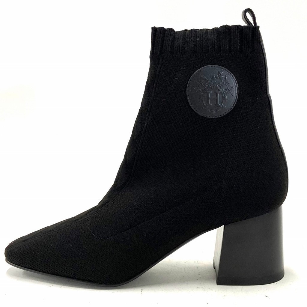 สินค้ามือสอง HERMES Boots Vert Veil black Brandear