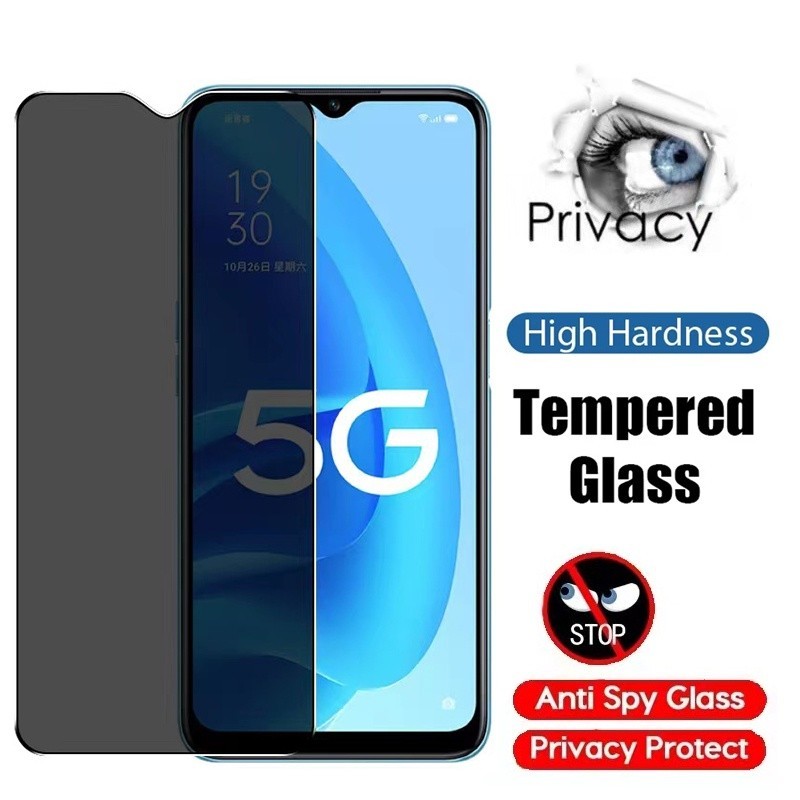 ความเป็นส่วนตัวกระจกนิรภัยสําหรับoppo A7 A5s A12 A7X A5 A3S A8 A31 Full Cover Hard Anti-Spy Glareป้อ