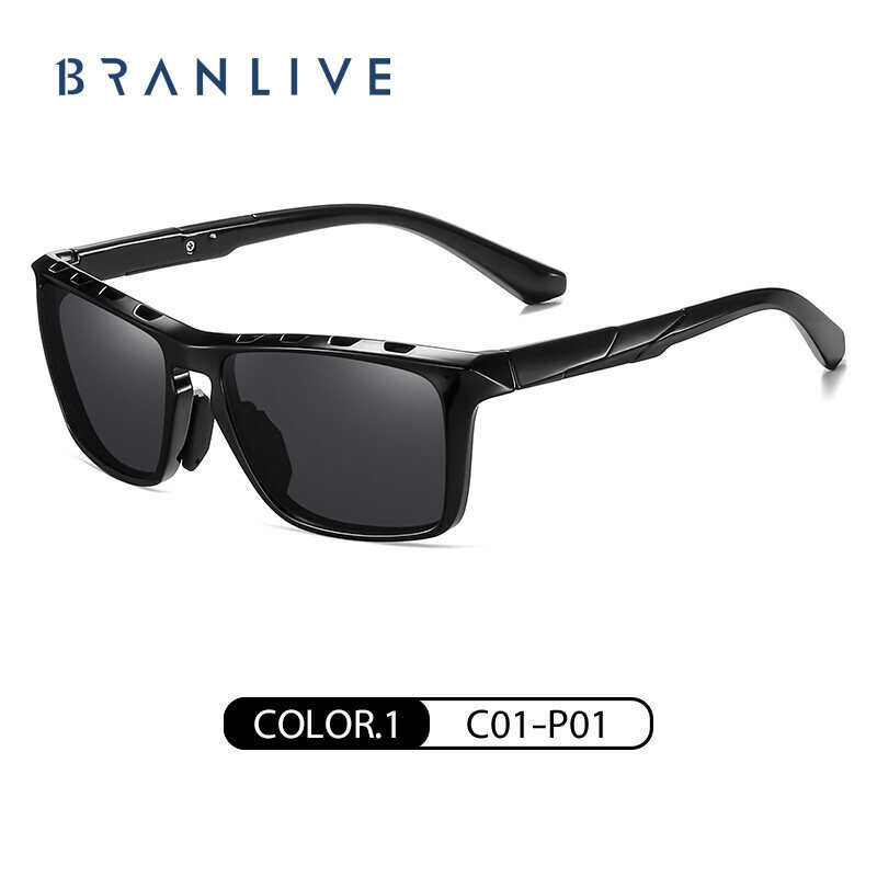 Stylish BRANLIVE DB’ Glasses Black Sunglasses for Men แวนกันแดดผูชาย