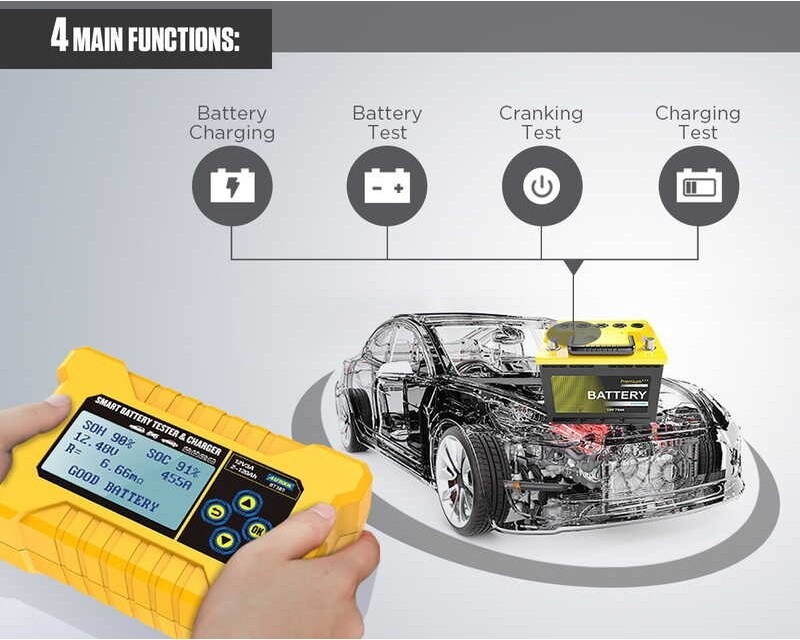 【การชาร์จแบตเตอรี่】Autool Bt380 12V