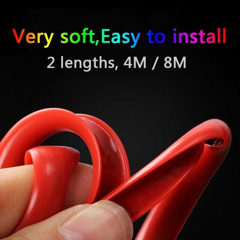 ❤ 4M / 8M Rim Protect Strip Edge Protector Bright Matte Car Sticker Tire Protection Covers Car