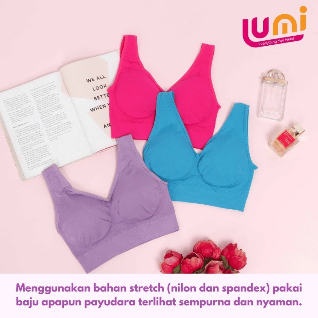 Genie BRA SUMMER ของแท้จากญี่ปุ่น BH ไม่มีโครง เสื้อชั้นในสตรี นุ่ม และยืดหยุ่น วัสดุ